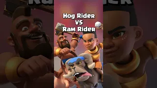 Which is better Hog Rider or Ram Rider? Part 2 #shorts #clashroyale
