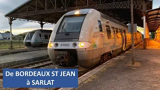 [Cab Ride] [4K] De Bordeaux-St-Jean à Sarlat en cabine du B81593
