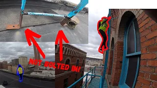 This Ladder WASN’T BOLTED In! (+Insane Pipe Climb)