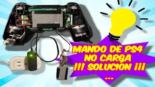 Mando de ps4 que no carga... SOLUCION