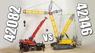 LEGO Mega Cranes Comparison | LEGO 42146 vs 42082 | LEGO 42082 vs 42146 | Compare Liebherr LR 13000