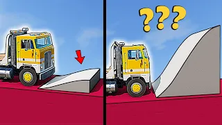 Vehicles vs. Different Size Ramps in BeamNG.drive