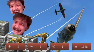 4 minutes of 🤯 INSANE 🤯CAS in a Fw 190 F-8 - Repair Factory Event 3 Planes 2 Tanks and a  reversal