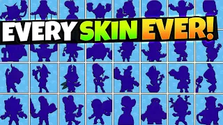 Unlocking All 108 Skins In Brawl Stars! EVERY. SKIN. EVER... How Much Gems Did It Cost?