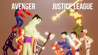 Avenger vs Justice League deadly fight on Liquid Arena Map [Zebra Gaming TV] People Playground