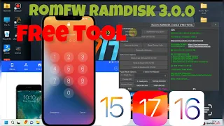 New FREE TOOL . RomFw tool for iCloud bypass without serial number registration. passcode & hello