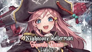 Nightcore - Wellerman (female version remix) + lyrics ~ Sea Shanty