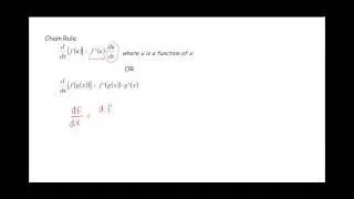 Chain Rule:  Introduction and Examples