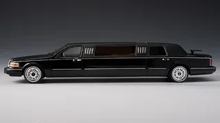 Lincoln Town Car Stretch Limousine 1997 | GLM Models | Обзор масштабной модели 1:43