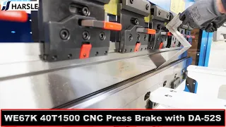 HARSLE Smart WE67K-40T1500 CNC Press Brake with DA 52S, Hydraulic Mini bending machine for sale