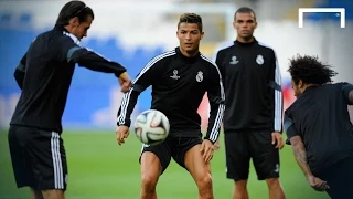 Ronaldo & Bale showboat in training