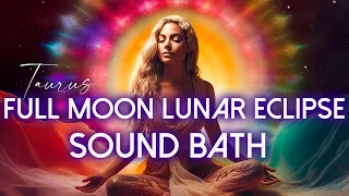 Full Moon Lunar Eclipse Sound Bath & Astrology Meditation 🌈  A Rainbow Light Portal