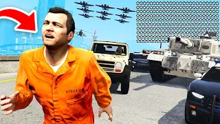 Kun Je ONTSNAPPEN Van 250 STERREN POLITIE In GTA 5?