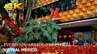 EVENTO ANUAL DE ARREGLO DE FLORES EN LAS FACHADAS DE LAS TIENDAS - NO SE PUEDE NI CAMINAR 4K