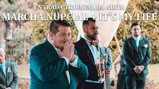 Marcha nupcial + It's my life (Bon Jovi) | Entrada TRIUNFAL da noiva no campo | PH