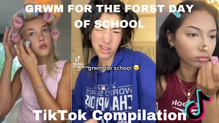 GRWM: First day of school tiktok compilation