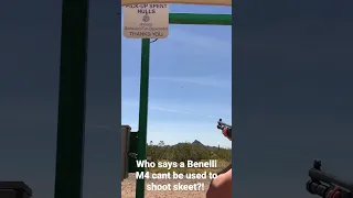 skeet shooting with a #benelli #m4 ?!