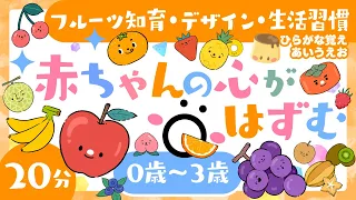 【赤ちゃんが喜ぶ】🍎赤ちゃんの心がはずむ✨öフルーツデザイン知育🍓│0歳/1歳/2歳/3歳の知育│泣き止む・笑う│乳児・幼児向け知育番組│ソポアートパーク公式