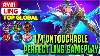 I'm Untouchable, Perfect Ling Gameplay - Top Global Ling Ryu1 - Mobile Legends Gameplay And Build
