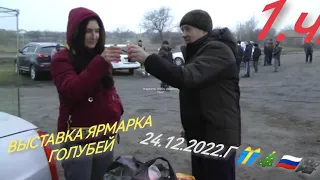 1.ч. Голуби. Выставка Ярмарка. голубей. 24.12.2022.Г. 🎥🇷🇺🎄🎁