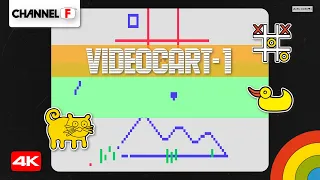 Fairchild Channel F - Videocart-1: Tic-Tac-Toe, Shooting Gallery & Doodle (1976) Longplay