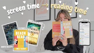 swapping my screen time with reading time for a week🧸📖