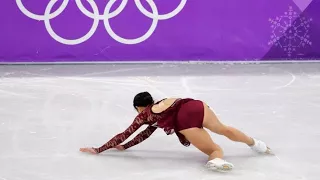 US figure skaters suffer rough falls during women's short program in Winter Olympics