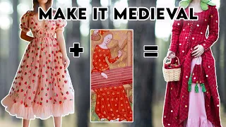 I Made the Strawberry Dress, except it's 1440 || Researching and Sewing 15th century Medieval Dress