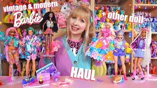 Vintage & modern Barbie doll haul + 90s Sindy Olmec Toys Imani and Barbie Extra