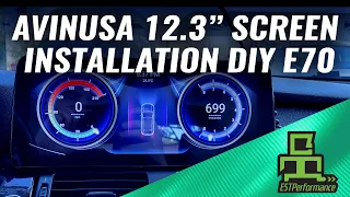 AVINUSA 12.3" Android Multimedia Navigation DIY Install Into E70 LCI Installation