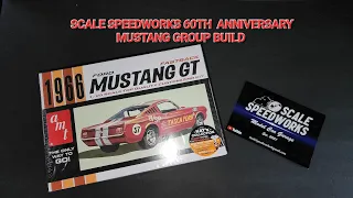 60th ANNIVERARY MUSTANG GROUP BUILD UPDATE HOSTED BY SCALE SPEEDWORKS AMT 66 MUSTANG FASTBACK