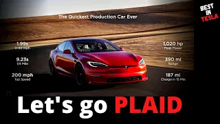 The QUICKEST production car in the world is here | Tesla just went PLAID !!!