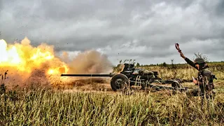 Артилерія 8 го полку ім  Богуна здійснювали вогневе ураження "противника"