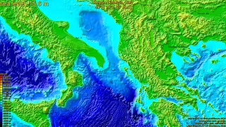Reggio Calabria, Italy, (z+c) sea level rise -135 - 65 m