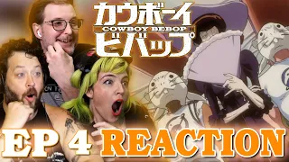 ENVIRONMENTAL TERRORIST MONKEYS?! // Cowboy Bebop  Ep. 4 "Gateway Shuffle" REACTION!