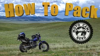 How To Pack a TW200 for MotoCamping | What I'm Bringing with me this Summer