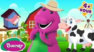 Old MacDonald Had A Farm | Animals for Kids | New Compilation | Barney the Dinosaur