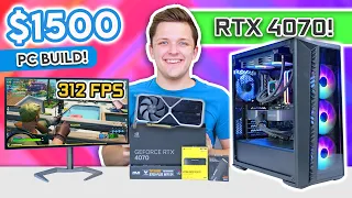 Best $1500 RTX 4070 Gaming PC Build! 😄 [Testing Nvidia’s Latest GPU in 15+ Titles!]