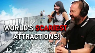 World's Scariest Attractions REACTION | OFFICE BLOKES REACT!!