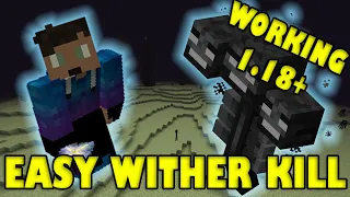 How to Kill the Wither SUPER EASY - Minecraft 1.9 - 1.18 (Working 2022)