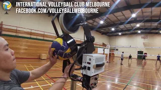 Volleyball Machine Individual Training PASSING + SETTING *ADVANCE*