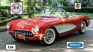 Unboxing Nex Welly 1:24 Chevy Corvette '57 (Parte de mi colección de autos a escala) 🚗🚓🚕😎👌