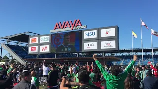 Mexico reacts to Korea goal