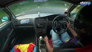 Aggressive & Fun RAW IN-CAR Drifting JZX100 Chaser (Ebisu Circuit)