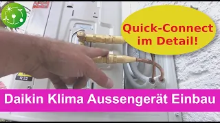 #Daikin Sensira #Split-Klimaanlage - Montage Ausseneinheit