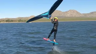 Wingfoiling at Lake Perris