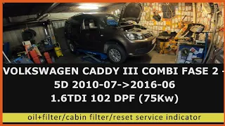 Volkswagen Caddy 1.6TDI service