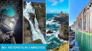 Iceland DOPAMINE RUSH | 80+ Hotspots in 3 Minutes!