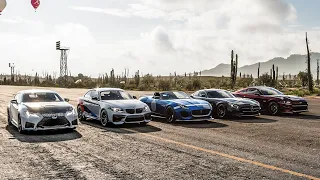 FH5 Drag race: Lexus RCF Track Edition vs Mustang GT vs BMW M2 Competition vs F-Type P7 vs AMG GTS