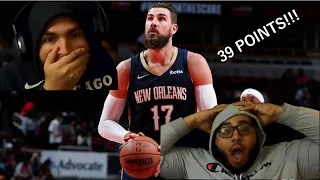 JONAS VALANCIUNAS WENT OFF!!! INSANE 39 POINTS *FULL REACTION*